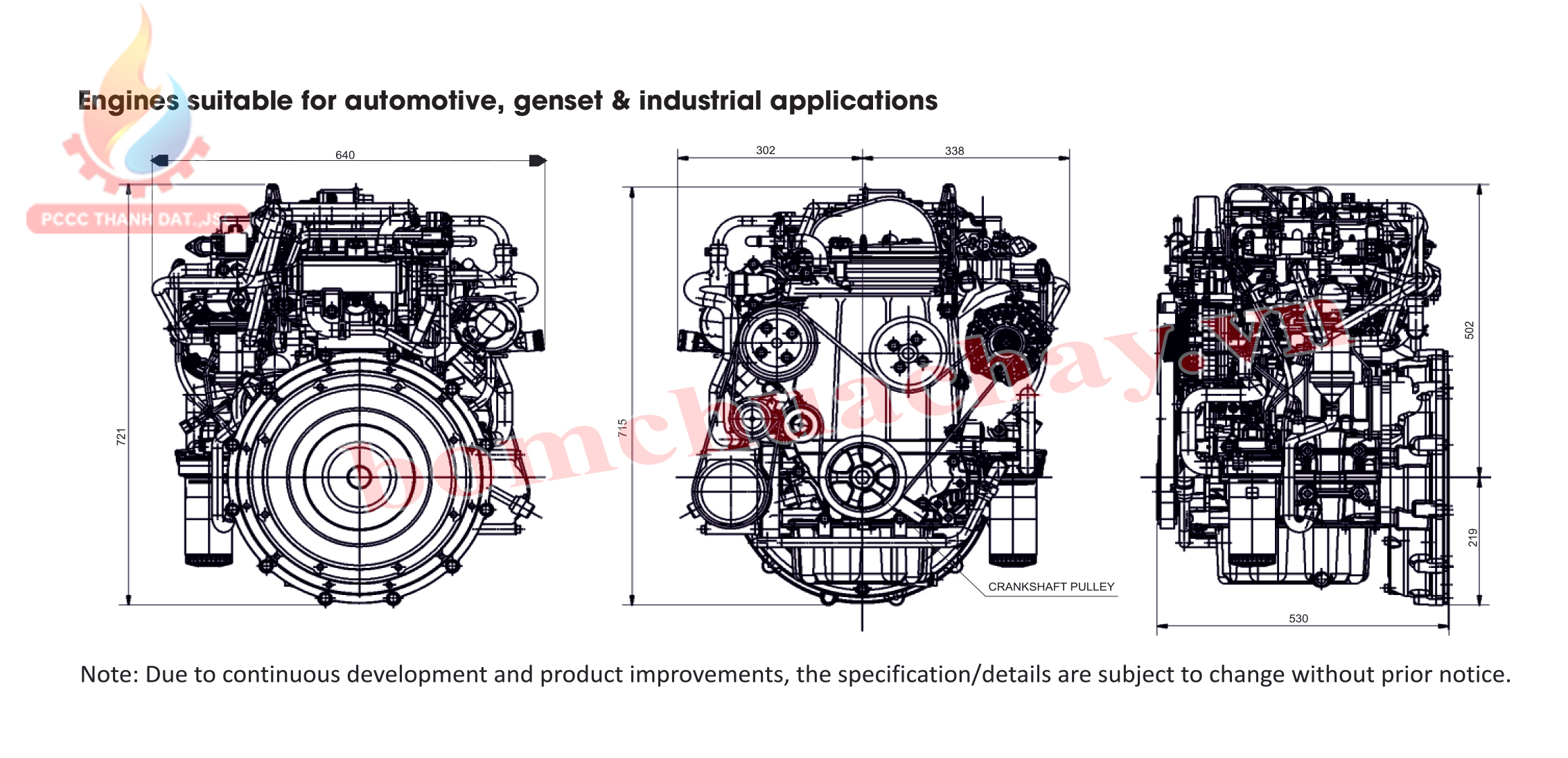 diesel Cooper 6 Cylinder Engine