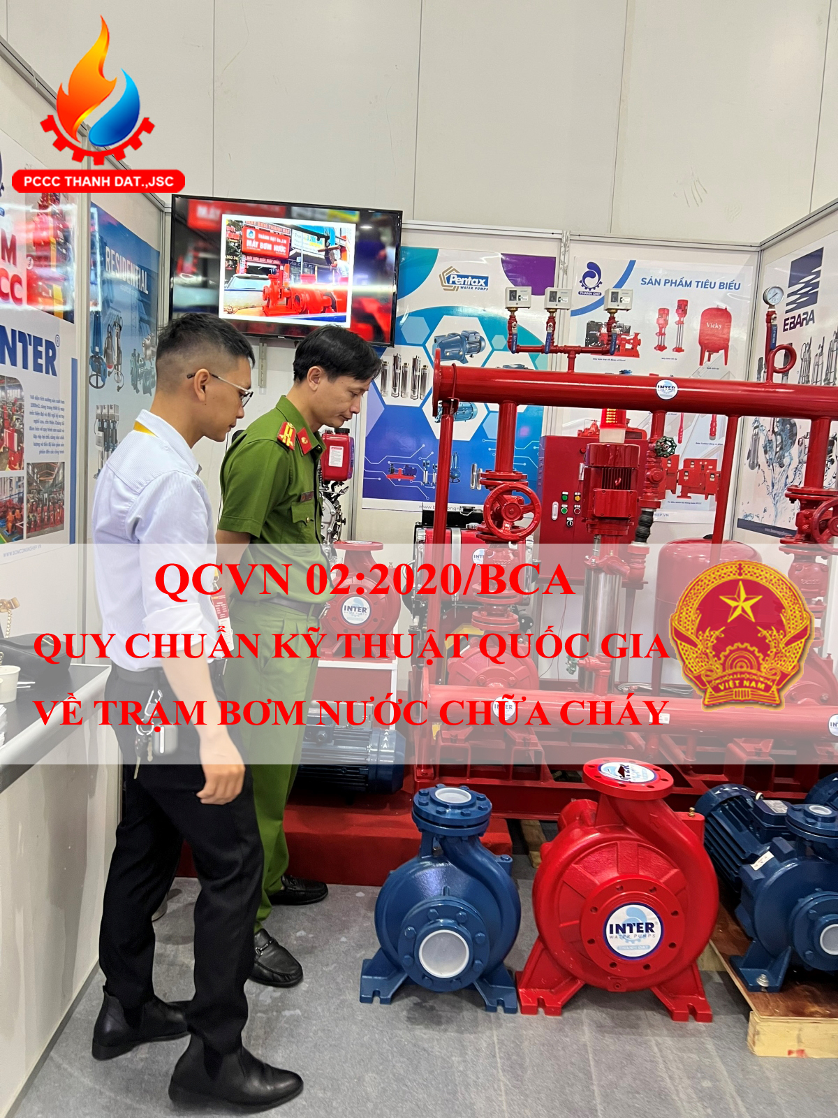 Máy bơm chữa cháy điện theo QCVN 02:2020/BCA