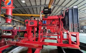 Test thực tế máy bơm turbine trục đứng VICKY 160KW