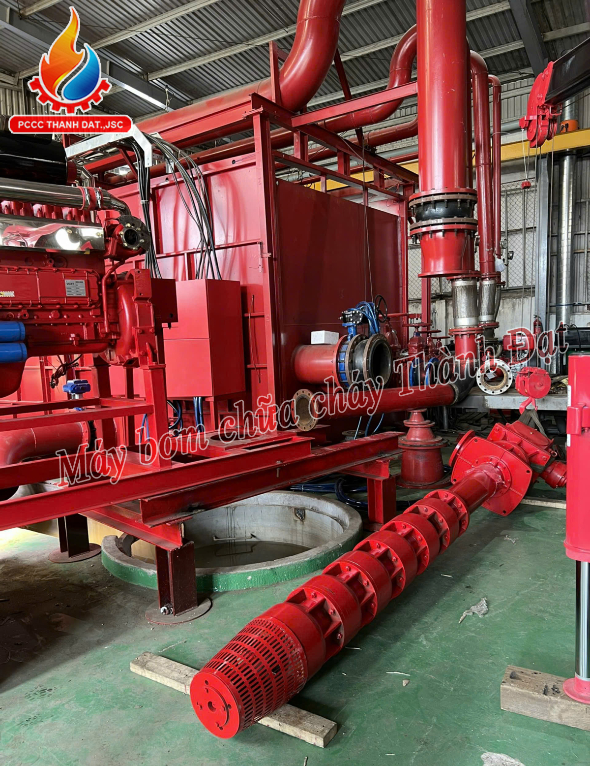 Máy bơm chữa cháy Turbine trục đứng