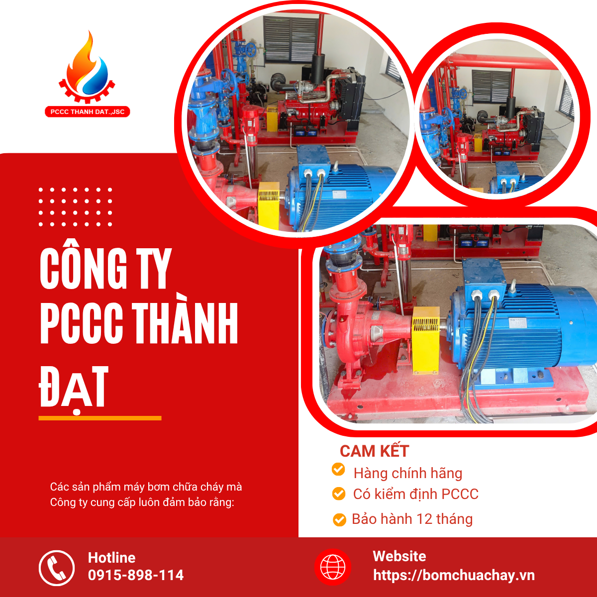 PCCC Thành Đạt cung cấp máy bơm chữa cháy INTER cho KCN Thanh Liêm - Hà Nam PCCC Thành Đạt cung cấp máy bơm chữa cháy INTER cho KCN Thanh Liêm - Hà Nam