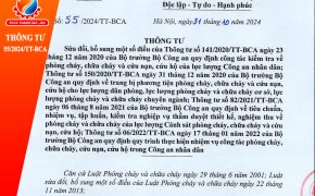 Thông tư 55/2024/TT-BCA sửa đổi, bổ sung một số điều của Thông tư 141/2020/TT-BCA