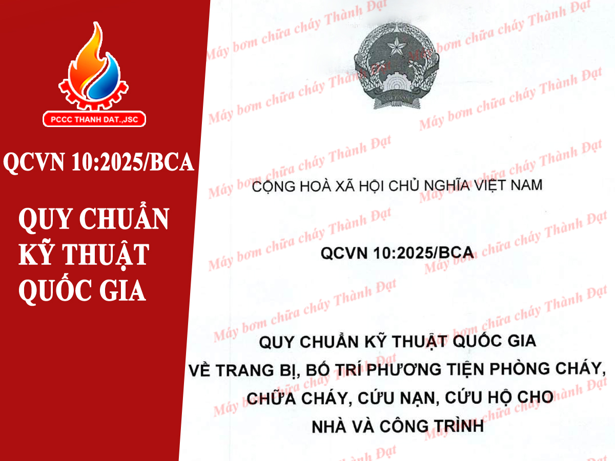 Quy chuẩn kỹ thuật quốc gia QCVN 10:2025/BCA về trang bị phương tiện PCCC cho nhà và công trình Quy chuẩn kỹ thuật quốc gia QCVN 10:2025/BCA về trang bị phương tiện PCCC cho nhà và công trình