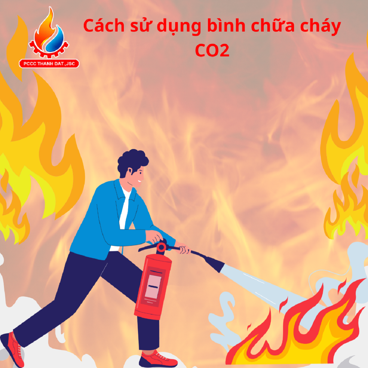 Cách sử dụng bình chữa cháy CO2 Cách sử dụng bình chữa cháy CO2