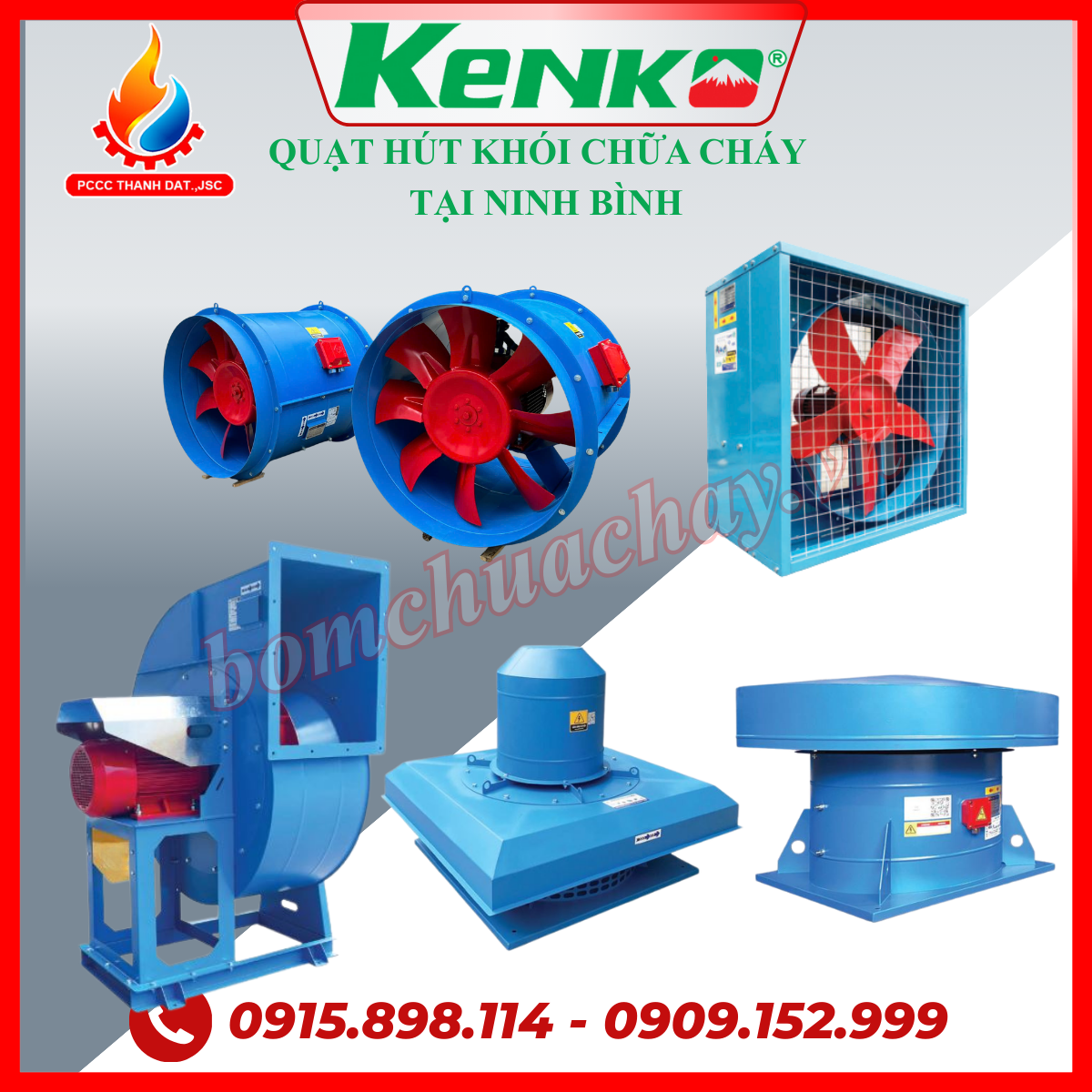 Quạt hút khói chữa cháy tại Ninh Bình