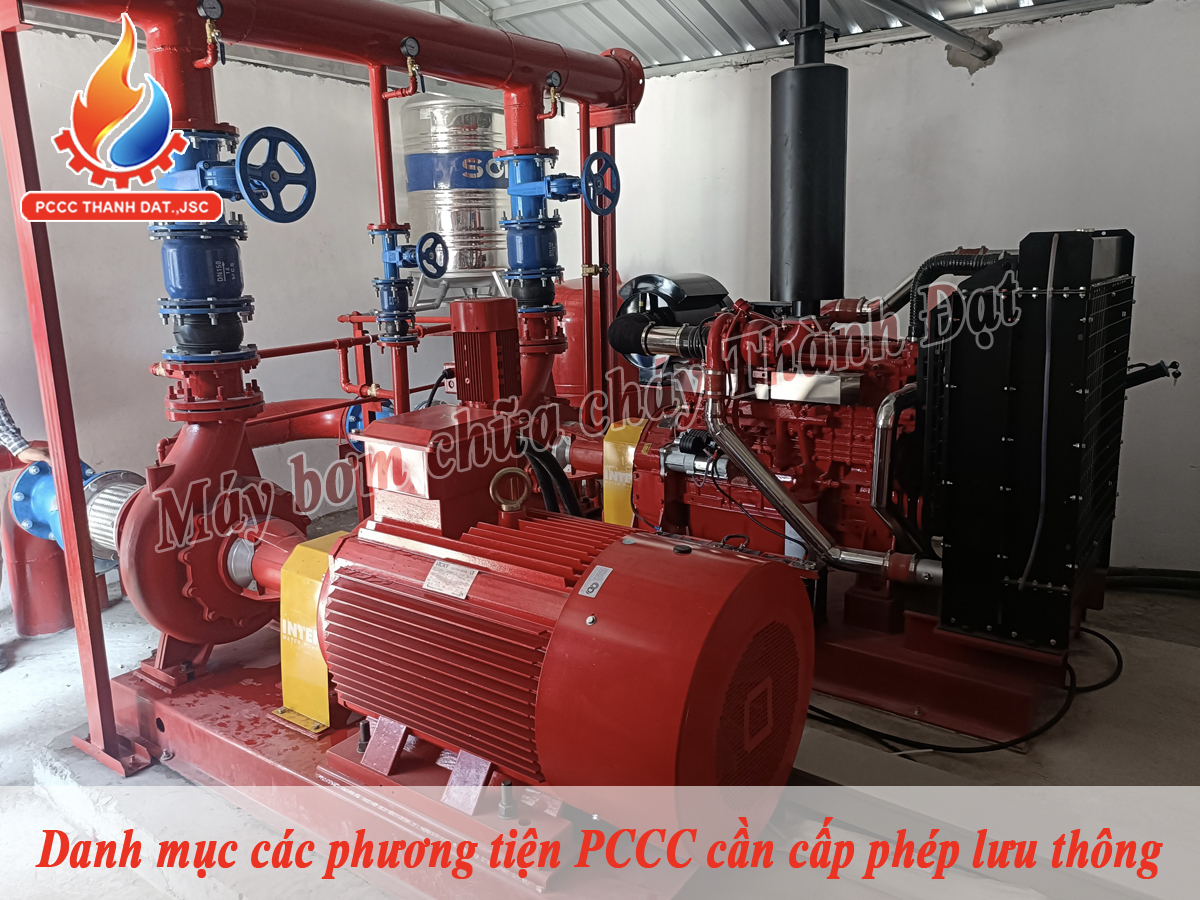 Danh mục các phương tiện PCCC cần được cấp phép lưu thông cần biết