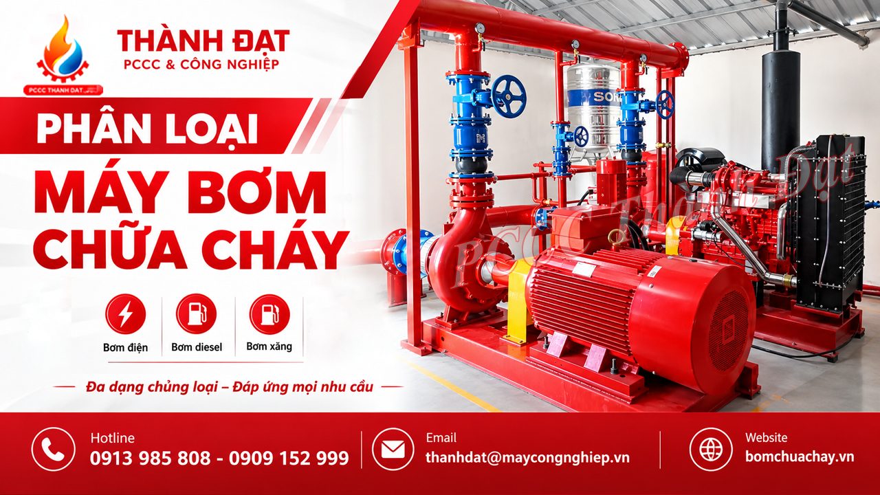 Phân loại máy bơm chữa cháy