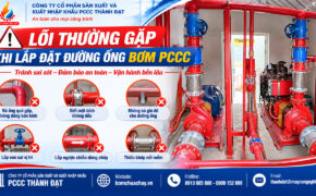 Lỗi thường gặp khi lắp đặt đường ống đẩy bơm PCCC