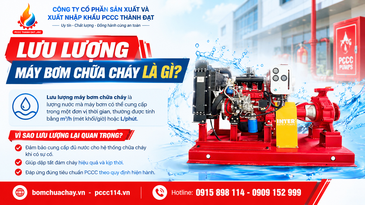 Lưu lượng máy bơm chữa cháy là gì?