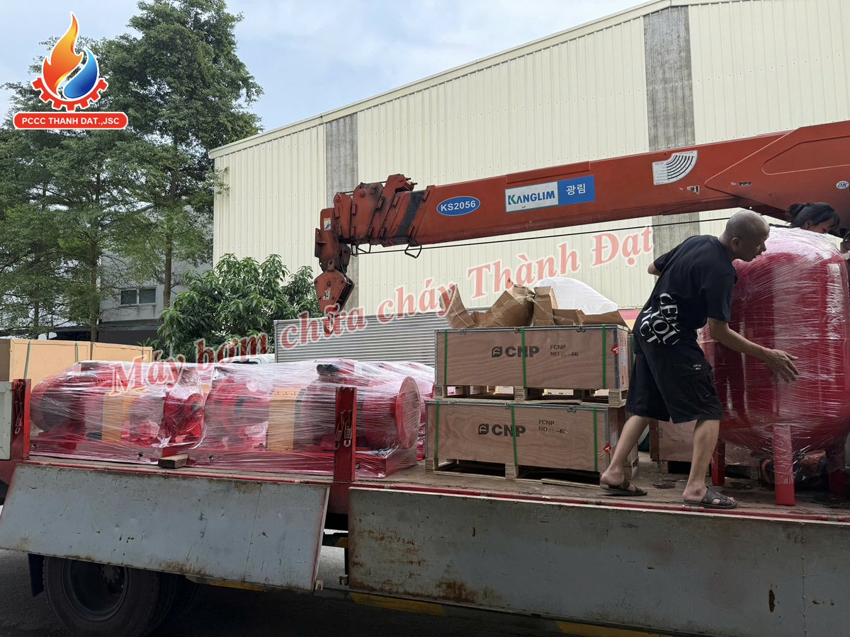 PCCC Thành Đạt cung cấp máy bơm chữa cháy INTER cho công trình