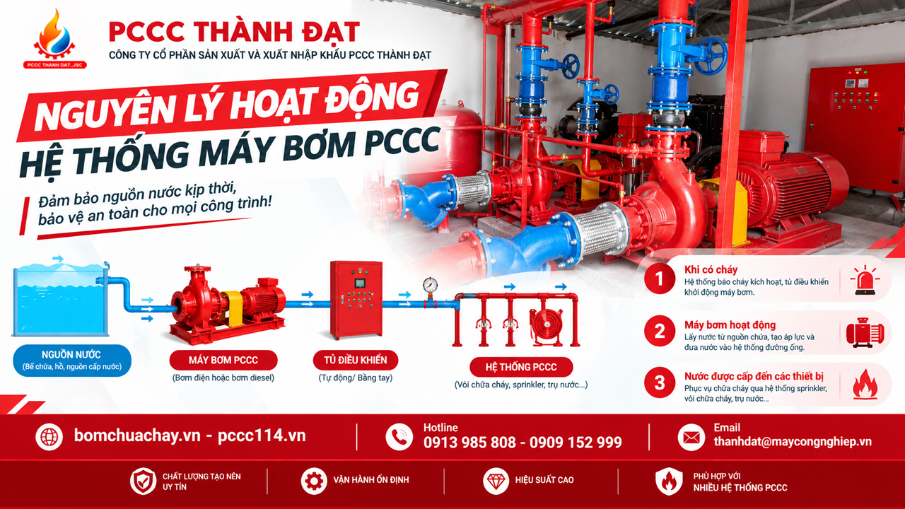 Nguyên lý hoạt động của hệ thống bơm PCCC Nguyên lý hoạt động của hệ thống bơm PCCC